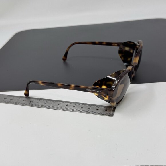 Giorgio Armani Vintage Glacier SmallSunglasses 826  SideShields Scratched Lenses
